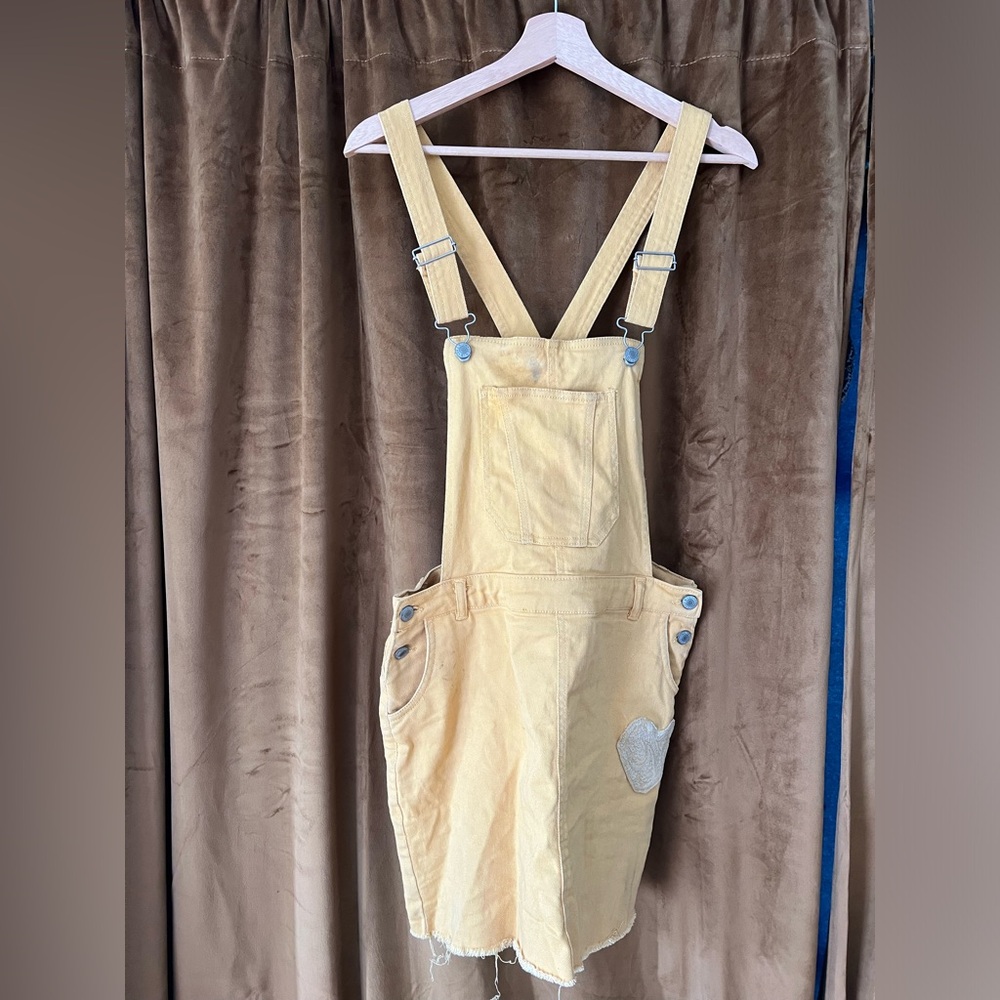 Love Tree L Denim Overall Dress